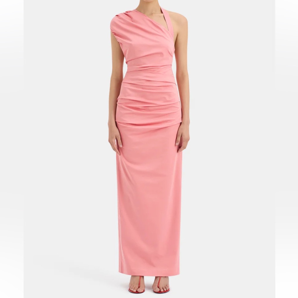 NWT SIR Pink Giacomo Gathered Gown